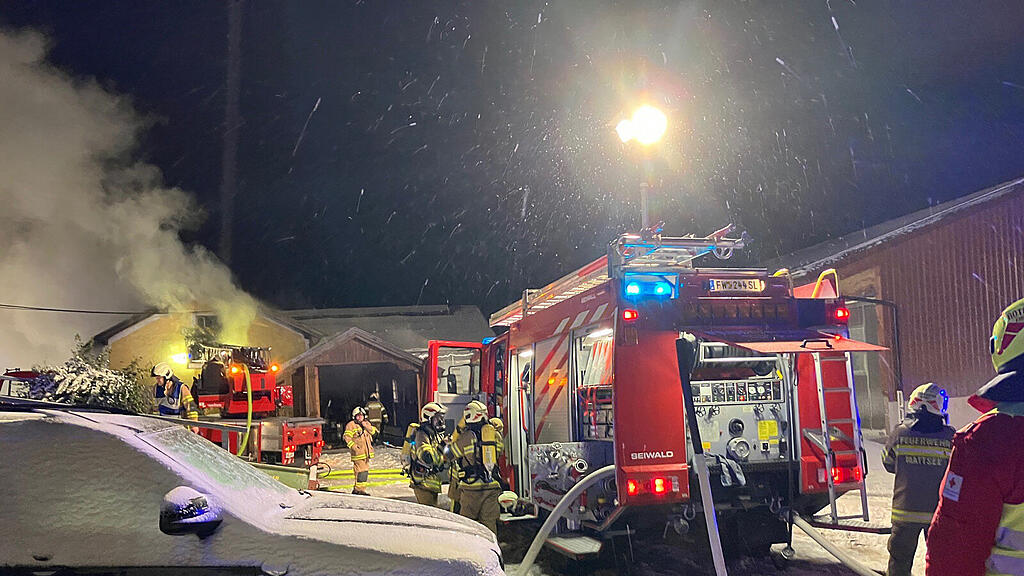 Garage in Schleedof in Brand