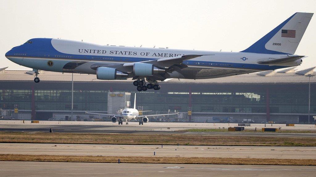 Die Air Force One in Aktion