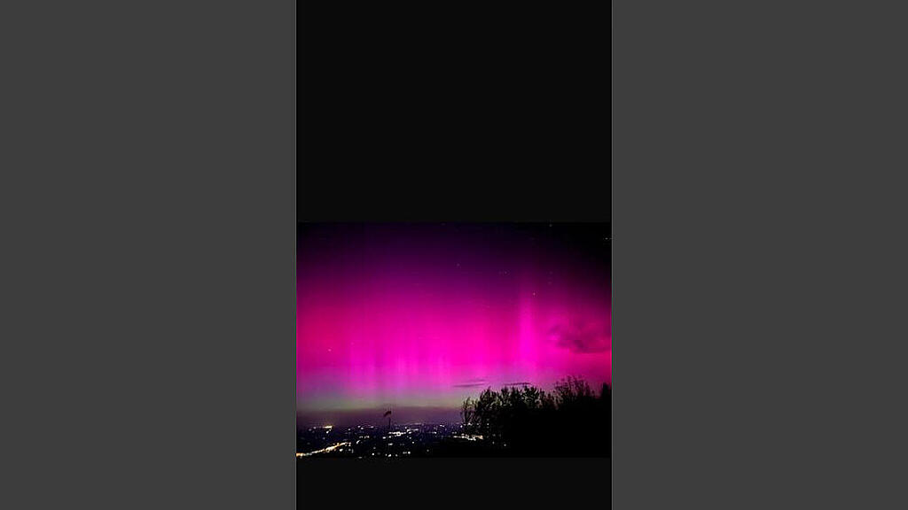 Userbilder: Polarlichter \u00fcber Salzburg