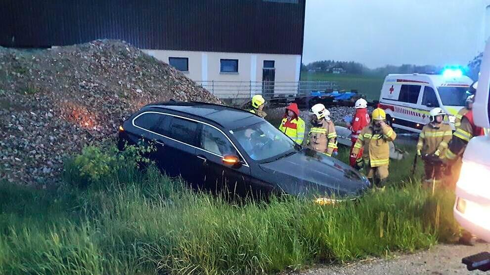 Unfall auf Obertrumer Landesstraße