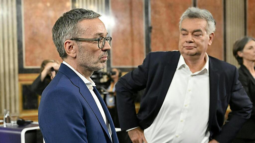FPÖ-Chef Kickl mit Grünen-Chef Kogler