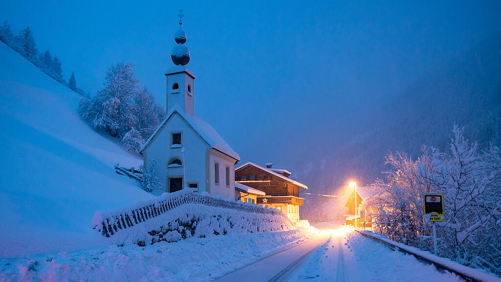 Wintereinbruch in Osttirol und K\u00e4rnten