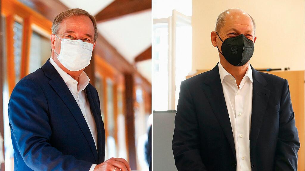 Deutschland-Wahl: Laschet, Scholz