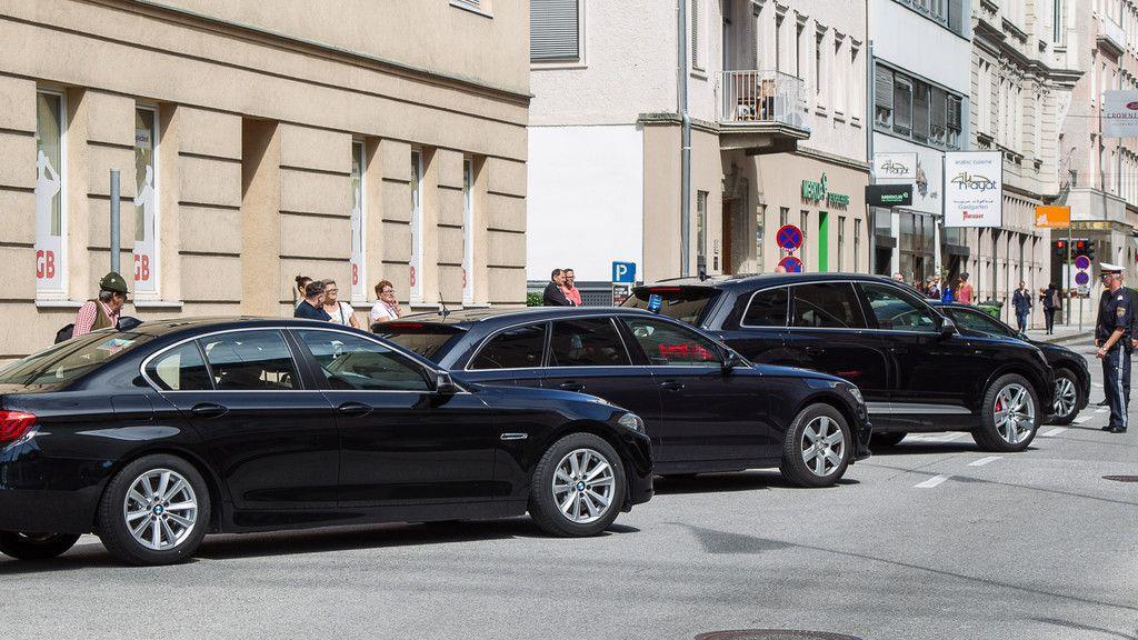 Präsidenten-Konvoi in Salzburg