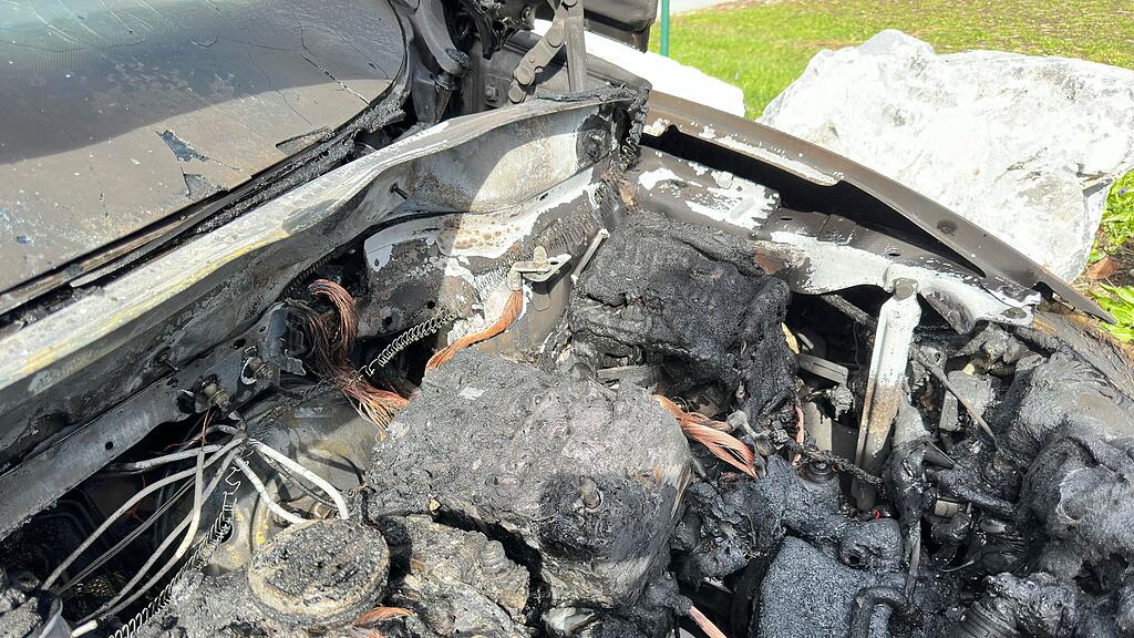 Pkw-Brand Bad Vigaun
