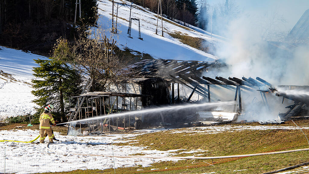Hühnerstall, Faistenau, Brand, Flammen,