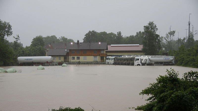 Hochwasser in Freilassing