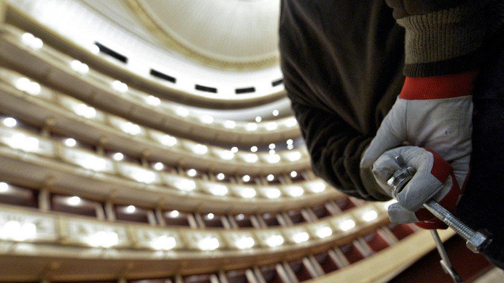 Umbau für Opernball