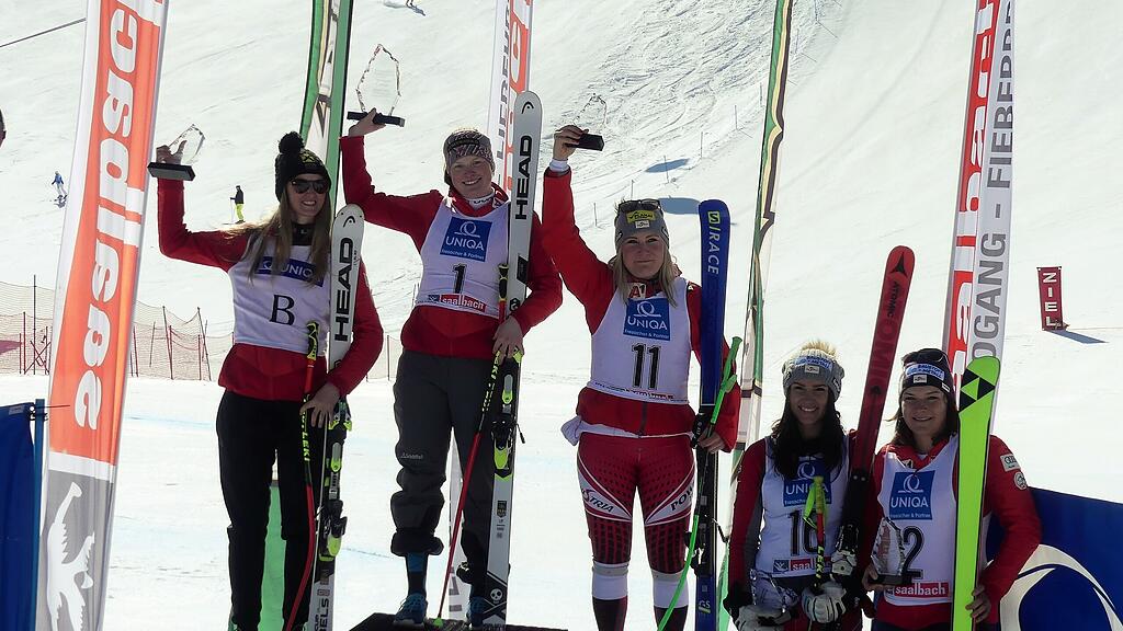 Ski-Abfahrt in Saalbach