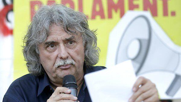 KPÖ-Spitzenkandidat Messner beim "VolksstimmeFest"