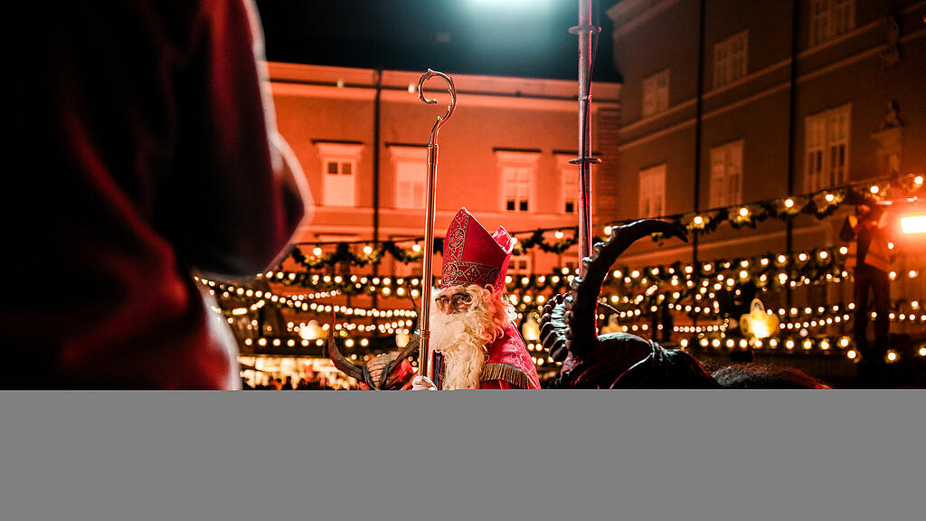 Der Krampuslauf am Christkindlmarkt