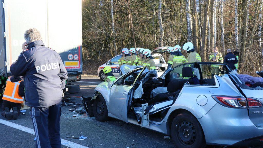Schwerer Auffahrunfall am Walserberg