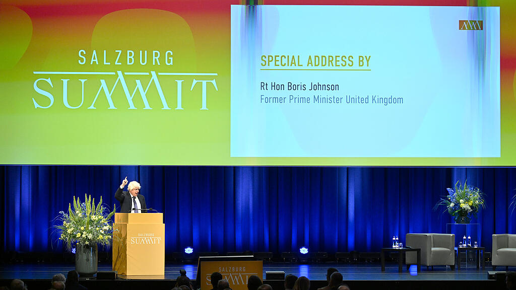 Boris Johnson beim Salzburg Summit