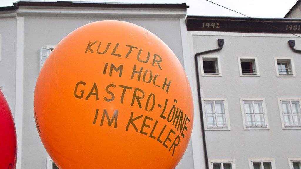 Gastronomen-Demo am Residenzplatz
