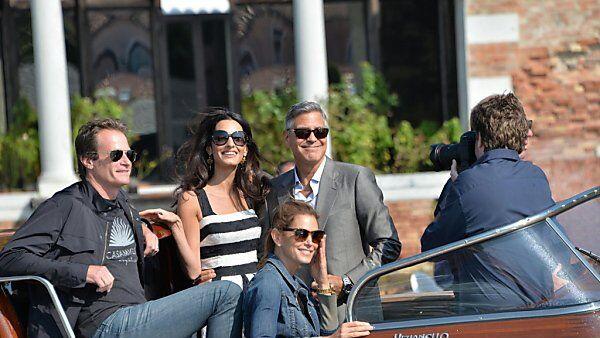Clooney und Alamuddin bei der Ankunft