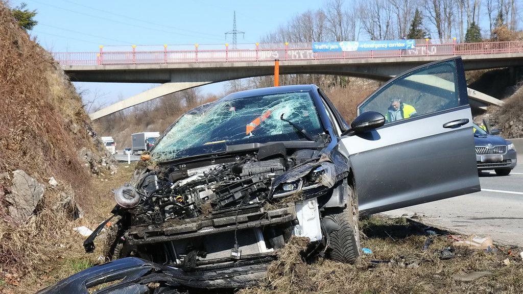 Pkw-Überschlag auf A10 bei Puch