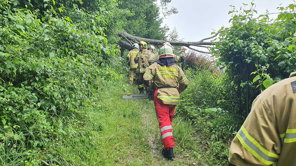 Unwetter in Thalgau