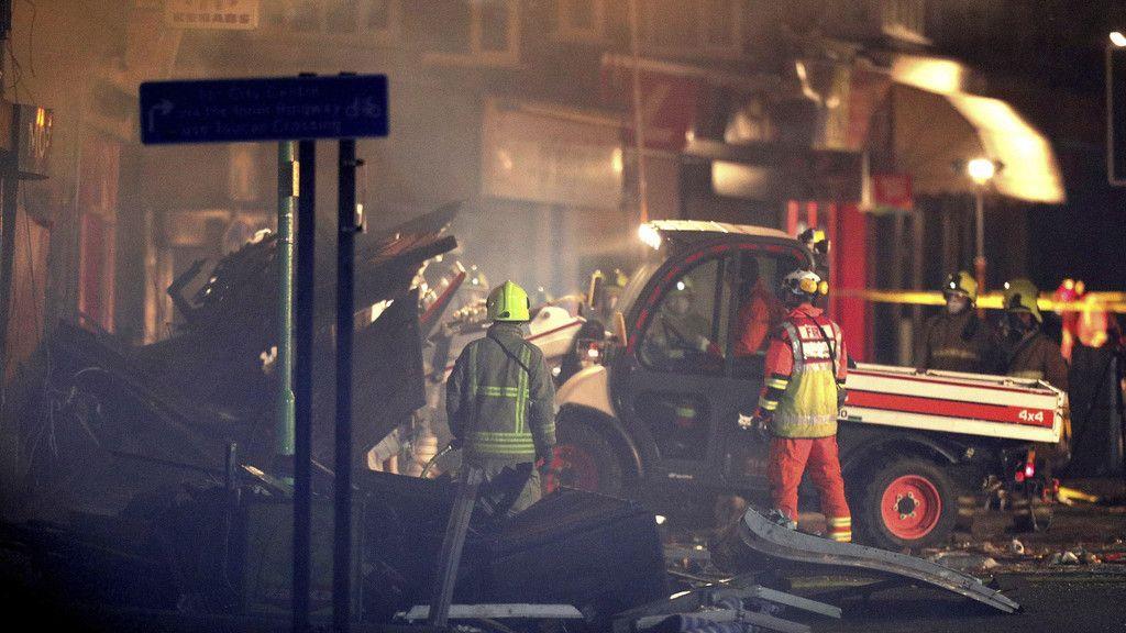 Haus explodiert in Leicester