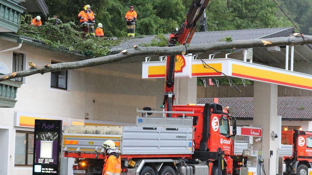 Unwetter in Großgmain