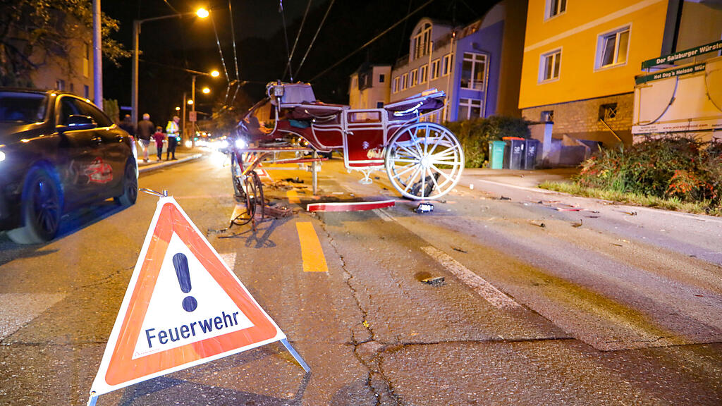 Verletzte bei Unfall mit Kutsche in Salzburg-Gnigl