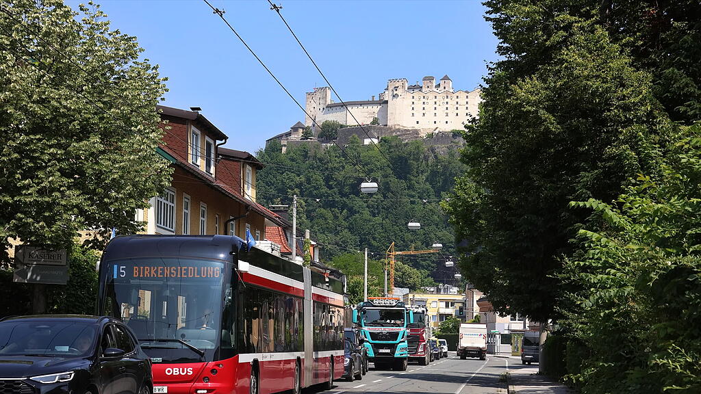 Asphaltierungsarbeiten Hofhaymer Allee und Nonntaler Hauptstraße