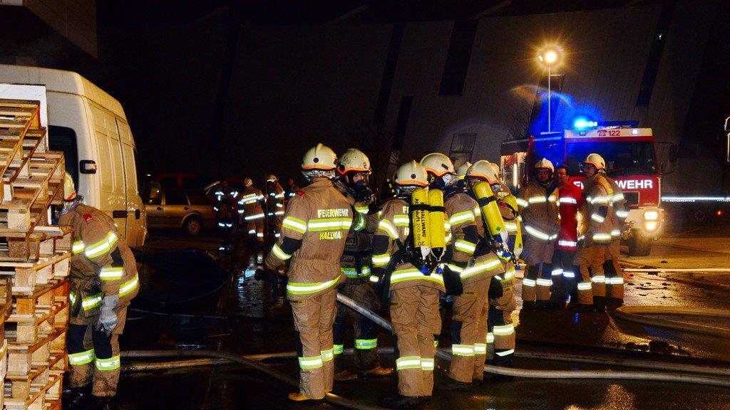 Brand im Gewerbegebiet Hallwang II