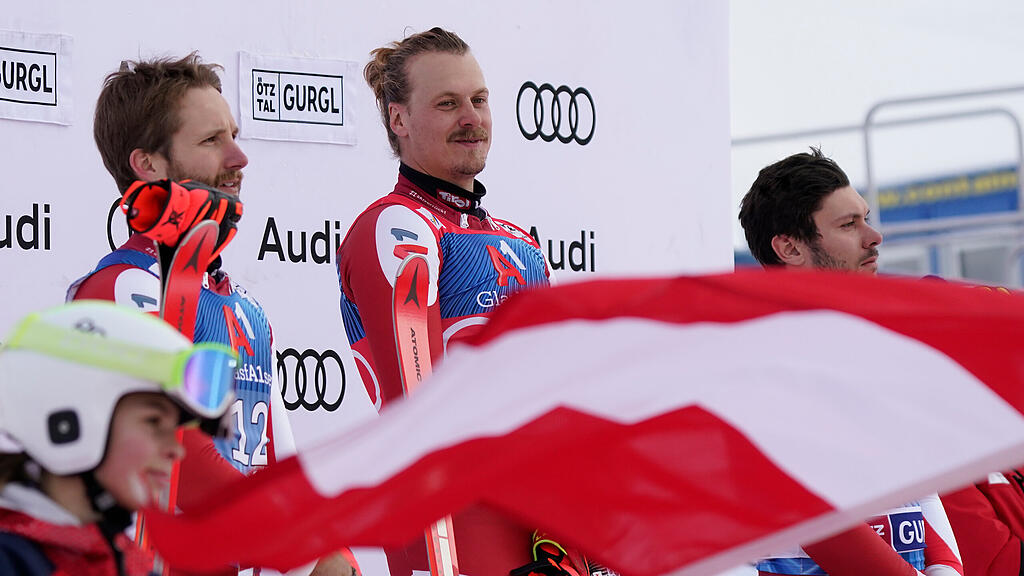 Manuel Feller, Marco Schwarz, Michael Matt