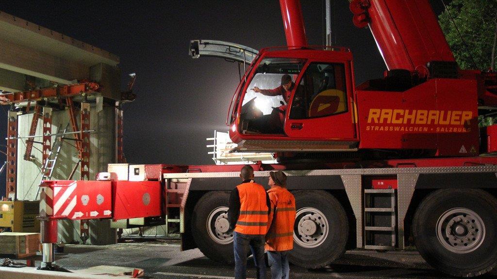 Bauarbeiten auf der A8