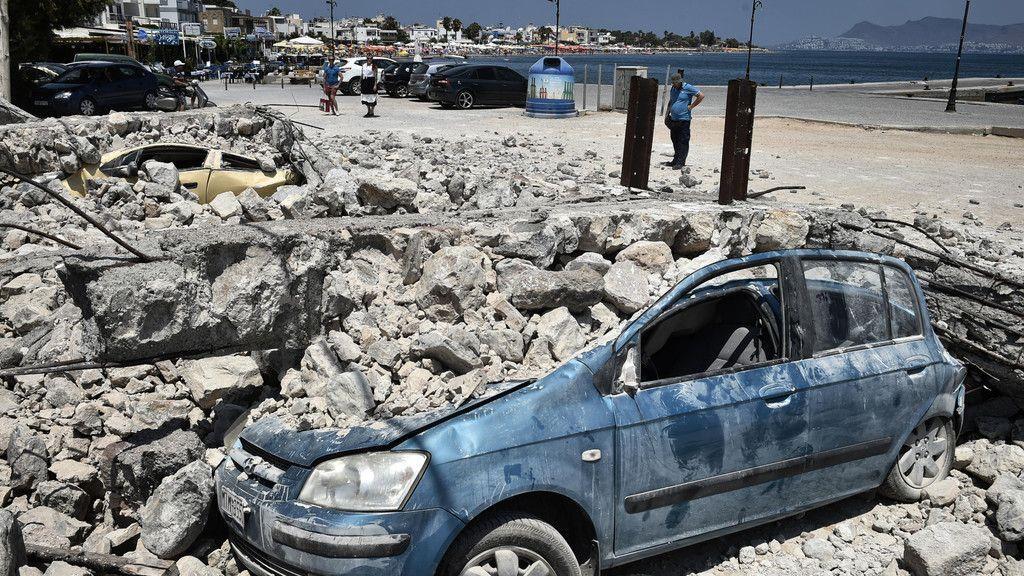 Schwere Schäden nach Erdbeben auf Kos
