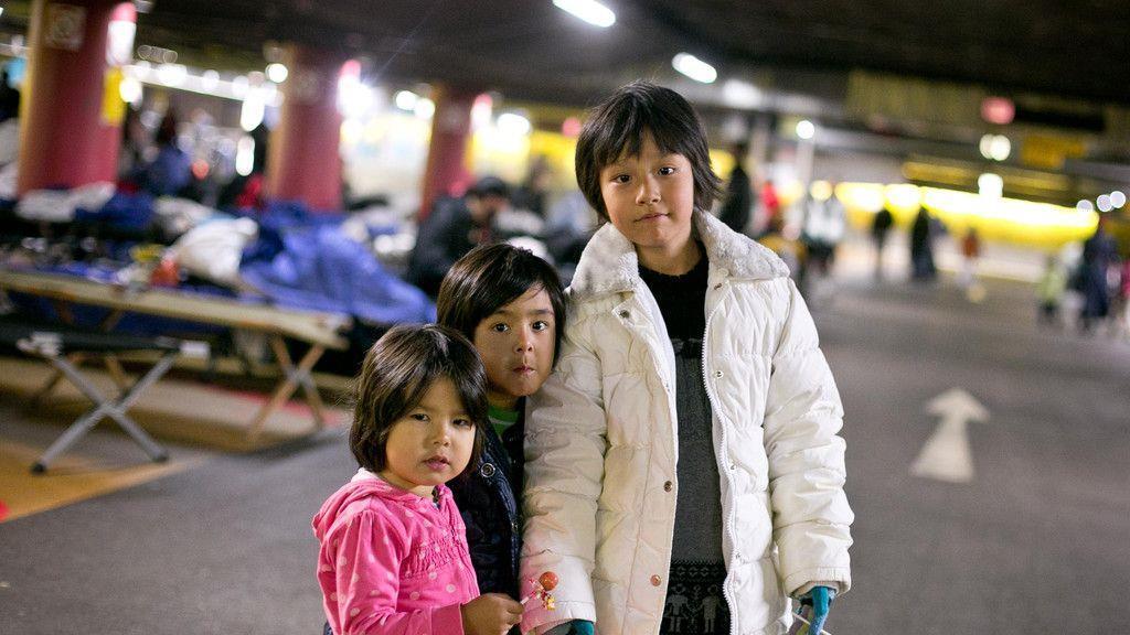 Flüchtlinge am Mittwoch in der Bahnhofsgarage