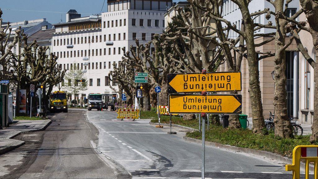 Bauarbeiten Franz-Josef-Straße