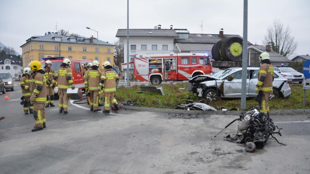 Verkehrsunfall in Hallein