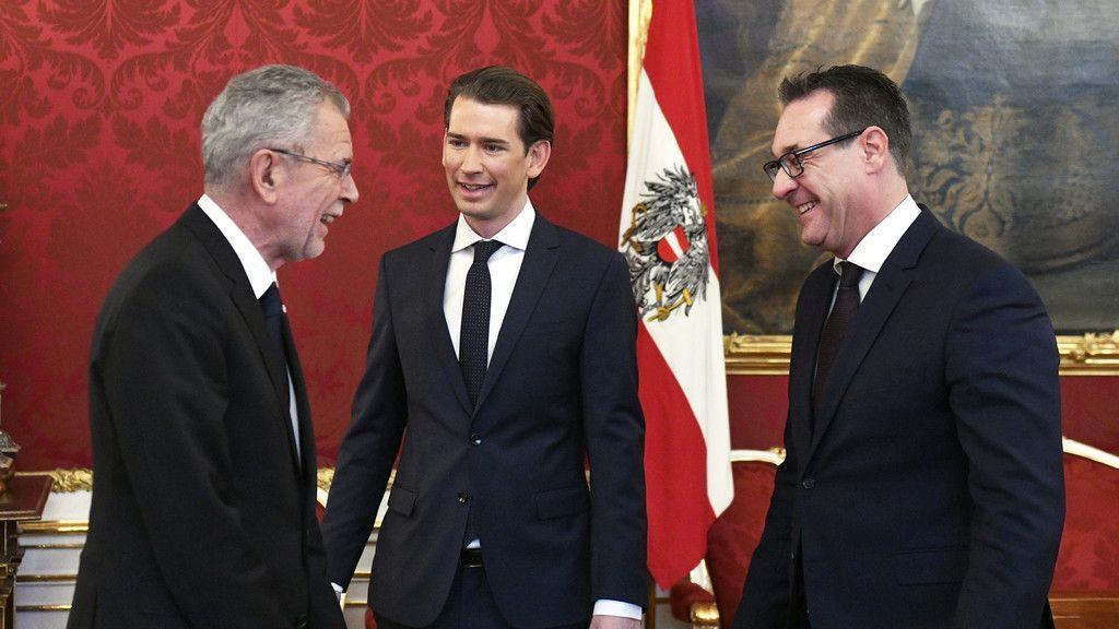 Van der Bellen empfängt Kurz und Strache