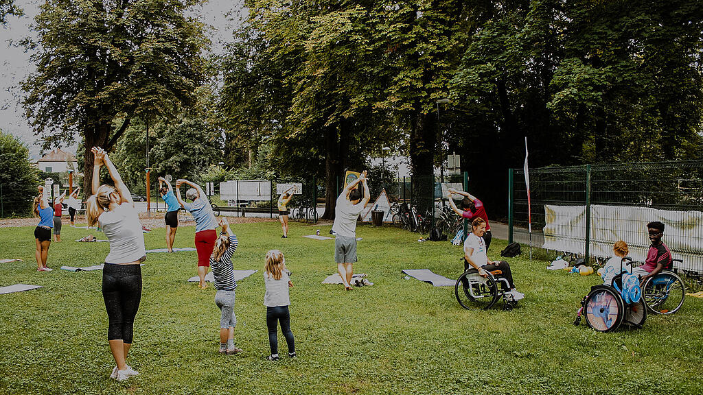 Bewegt im Park, Inklusives Training, Sportunion