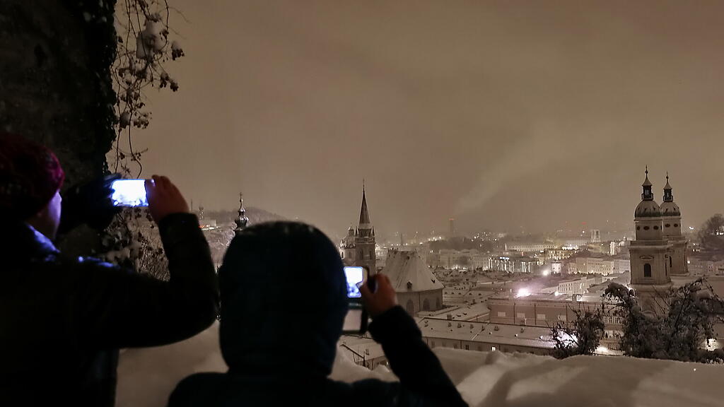 Winter in der Stadt Salzburg