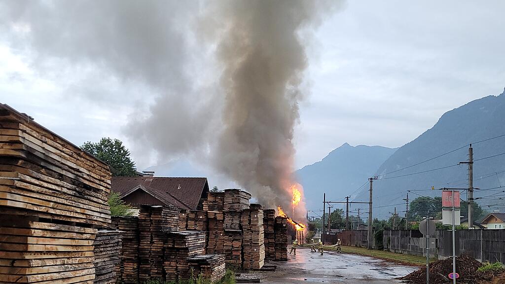 Brand Lagerhaus Kuchl