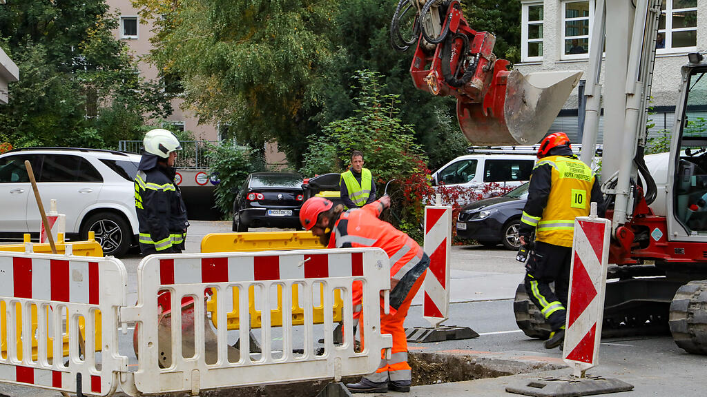 Gasleitung in Salzburg-Lehen beschädigt