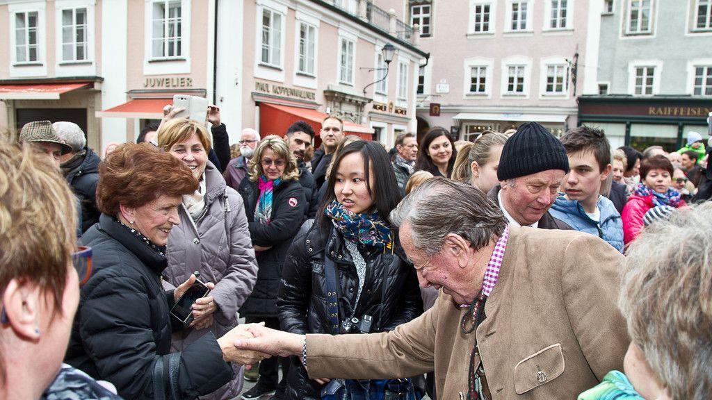 Richard Lugner auf Wahlkampftour in Salzburg II