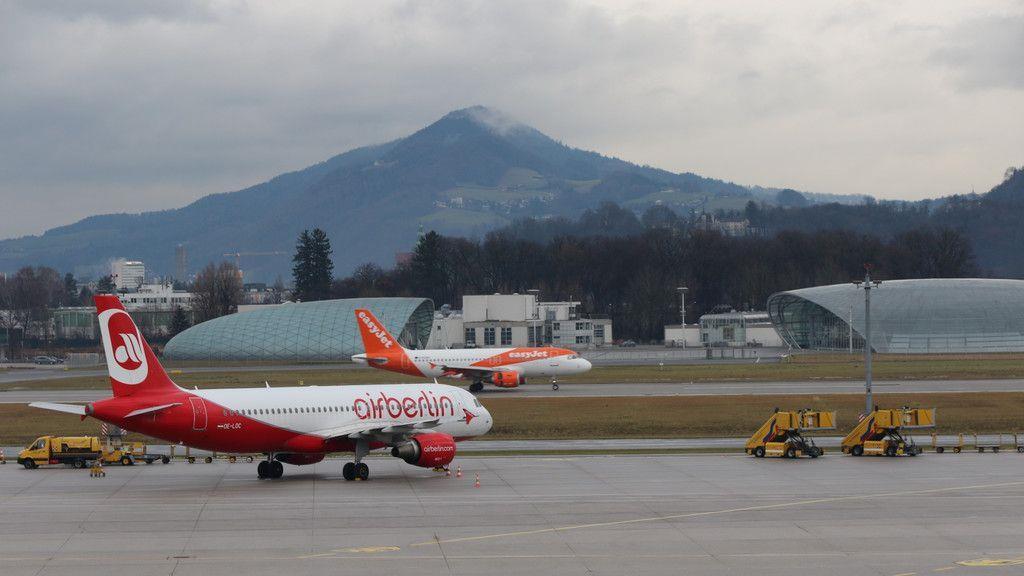 Hochbetrieb am Salzburger Flughafen