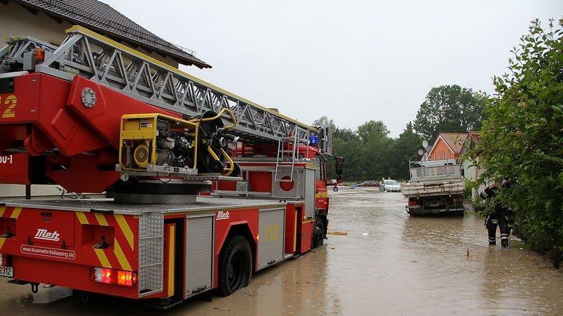 Hochwasser in Freilassing