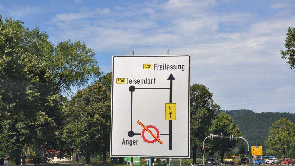 St2103 zwischen Piding und Anger komplett gesperrt