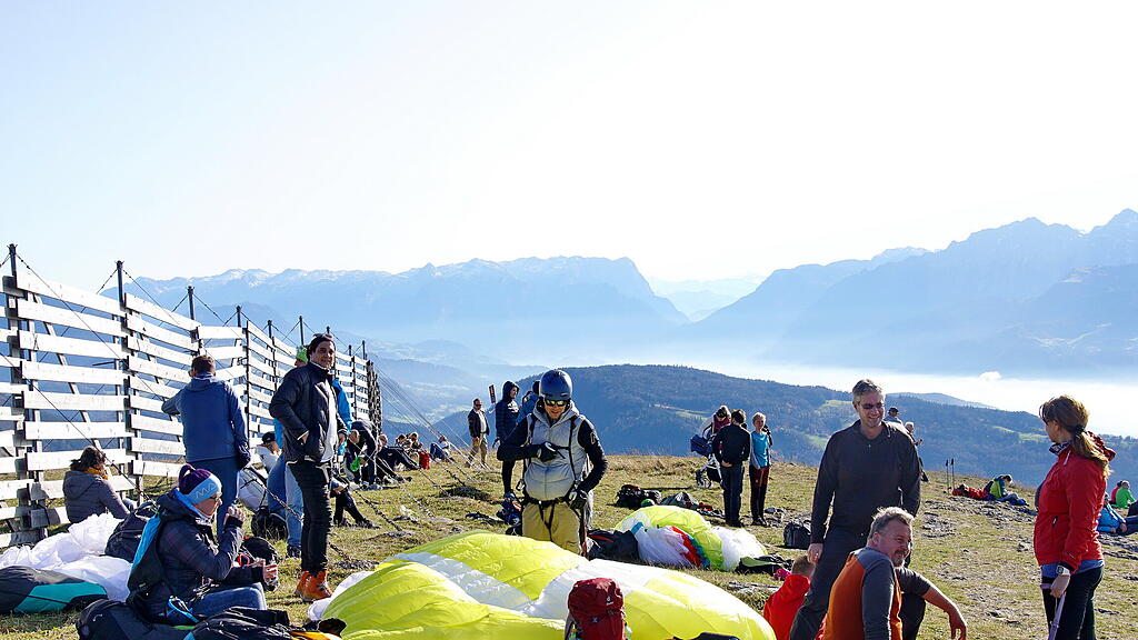 Gaisberg, Herbst, Sonne, Sonnenschein, Ausflug, Paragleiter,