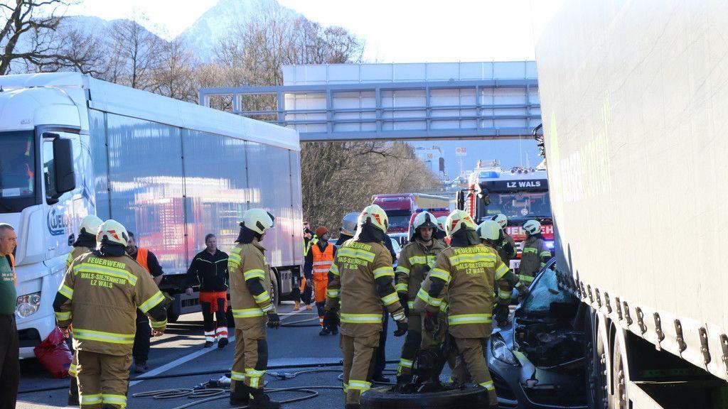 Schwerer Auffahrunfall am Walserberg