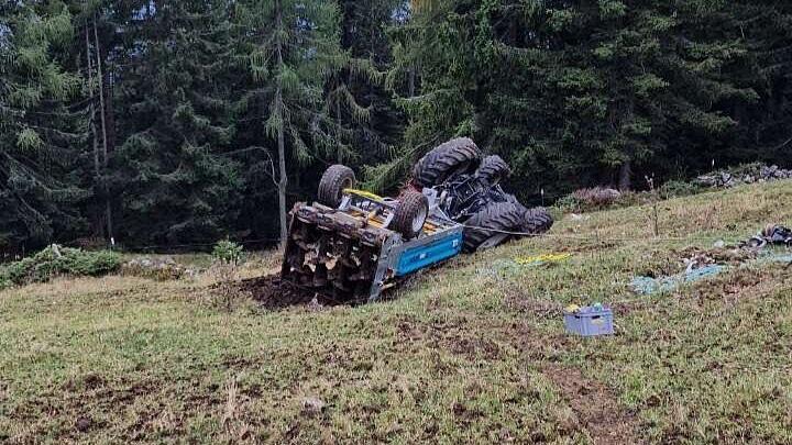 Traktorüberschlag Unken