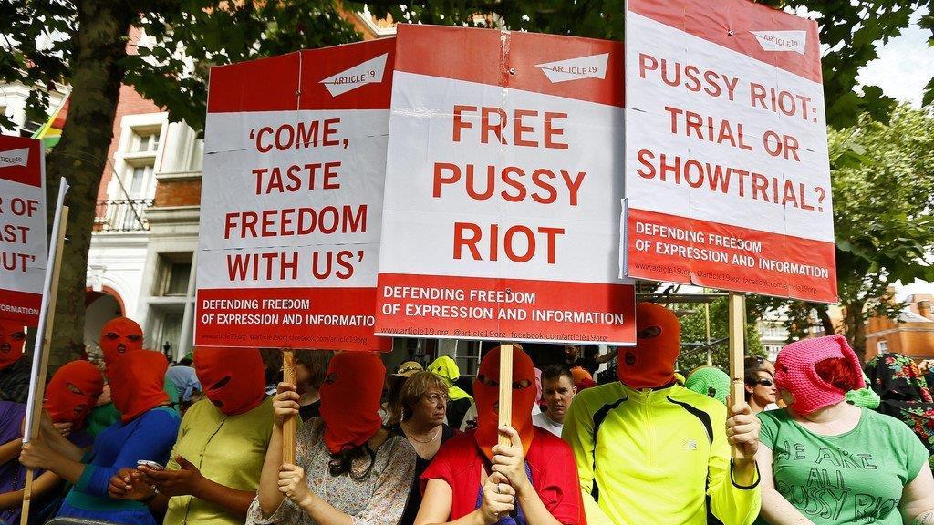 Proteste nach Schuldspruch gegen Pussy Riot