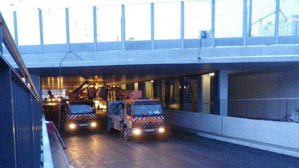 Letzte Arbeiten am Nelböckviadukt