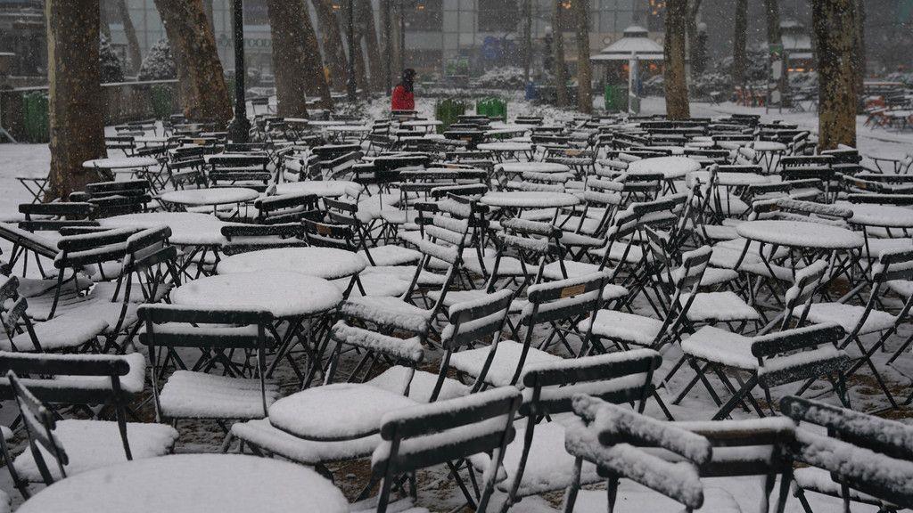Schnee-Chaos in New York City