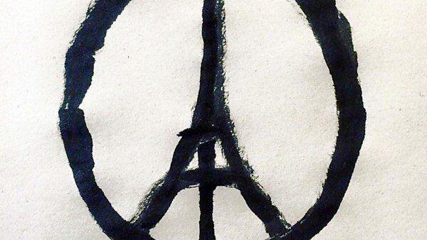 Jean Jullien verschickte "Peace for Paris"-Symbol per Twitter