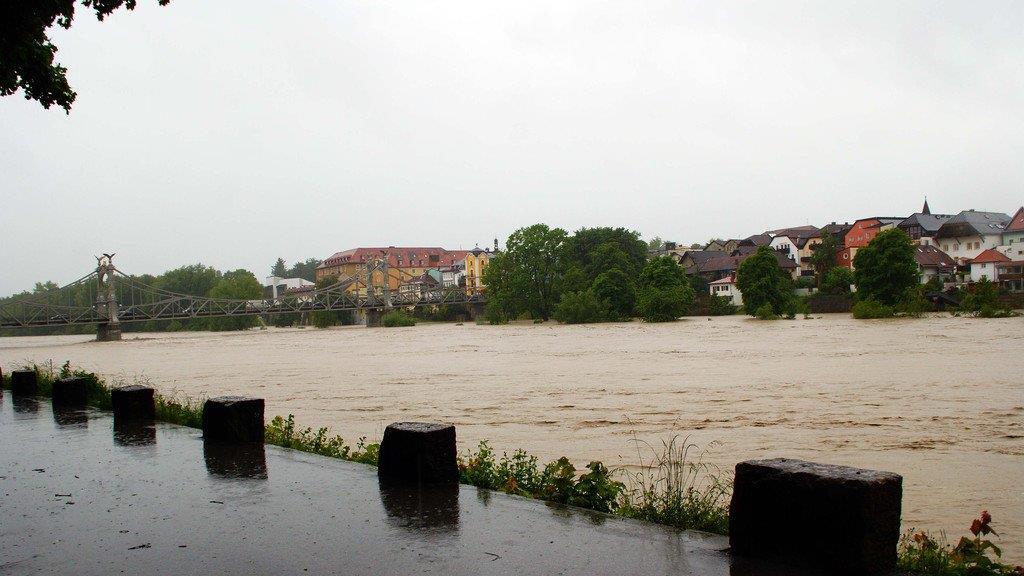 Hochwasser in Oberndorf
