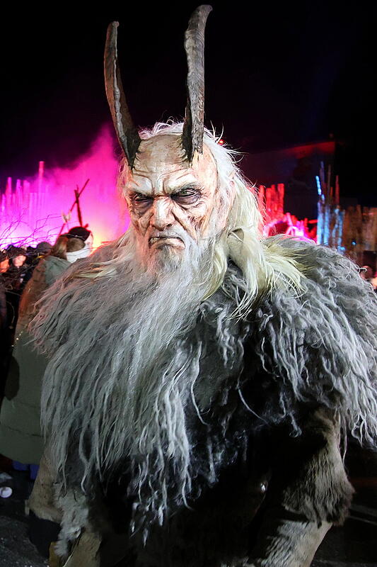 St. Leonhard Krampus-Show beim Untersberg